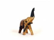 Carved wooden statuette - elephant