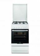 EKG51101OW Electrolux cooker, four gas burners, 53 l, drawer dishwasher, electric ignition, white