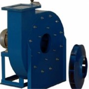 GGH fluid suction centrifugal fan for very dusty or granular materials