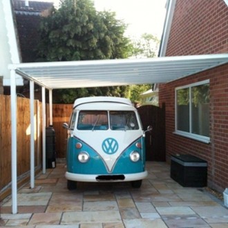 3.0 m Wide Evolution Roof Canopy System 16 mm Polycarbonate