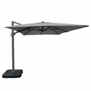 Eros 3m Square - Cantilever Parasol - Charcoal