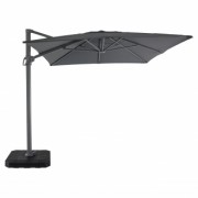 Eros 2.4m x 3.3m Rectangular - Cantilever Parasol - Charcoal