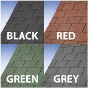 BillyOh Premium Felt Roofing Shingles - Felt Tiles Pack (3 m²) - Grey
