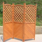 Patio Garden Screen - Three Panel Wooden Half Latticed Privacy Screen from the company Billyoh