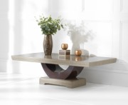 Rivilino Brown Marble Coffee Table from the company First Furniture
