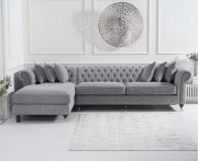 Fiona Grey Linen Left Facing Chaise Sofa from the company First Furniture