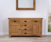 York 150 cm Oak 2 Door + 6 Drawers Sideboard from the company First Furniture
