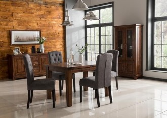 Emerson 120cm Extending Dining Table + 4 Slatted Back Chairs